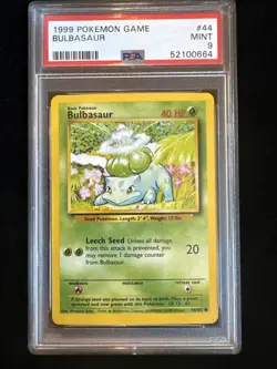 Bulbasaur 044/102 Base Set Regular PSA 9 Pokemon - Image 1