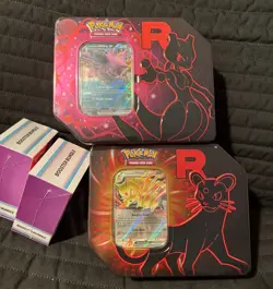 TCG Pokemon Destined Rivals Lot - Booster Bundle + Nidoking Persian Tin - New - Image 3