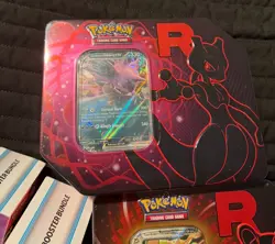 TCG Pokemon Destined Rivals Lot - Booster Bundle + Nidoking Persian Tin - New - Image 5