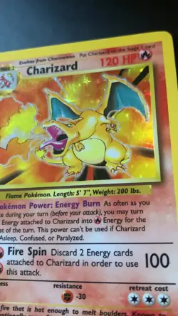 Charizard 4/102 Pokemon TCG Base Set Holo - Image 2