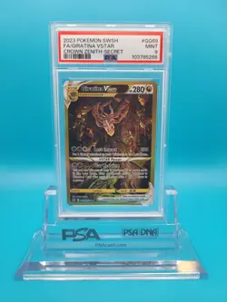 2023 Pokemon Crown Zenith Full Art Secret Rare Gold #GG69 GIRATINA VStar: PSA 9 - Image 1