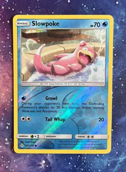 Pokemon TCG Slowpoke Unbroken Bonds 42/214 Reverse Holo LP/EXCELLENT CONDITION - Image 1