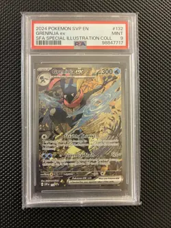 2024 POKEMON SVP EN-SV BLACK STAR PROMO #132 GRENINJA EX PSA 9 - Image 1