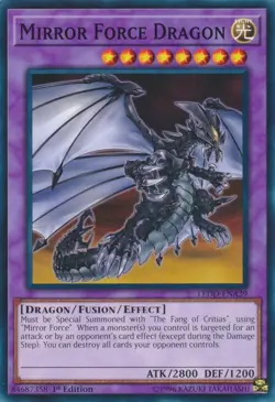 1x (LP) Mirror Force Dragon - LEDD-ENA39 - Common - 1st Edition YuGiOh - Image 1