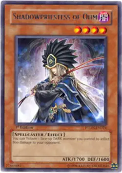 1x (LP) Shadowpriestess of Ohm - PTDN-EN024 - Rare - 1st Edition YuGiOh - Image 1