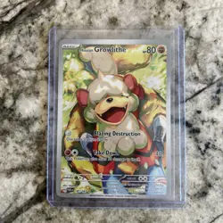 Hisuian Growlithe Holo Illustration Rare Card 181/167 Sv06: Twilight Masquerade - Image 1