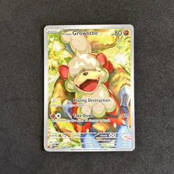 Hisuian Growlithe Holo Illustration Rare Card 181/167 Sv06: Twilight Masquerade - Image 2