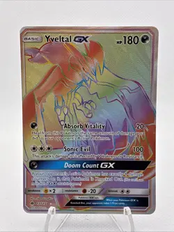 Yveltal GX 137/131 Forbidden Light Pokemon Card NM - Image 1