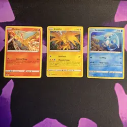Cosmos Holo MOLTRES ZAPDOS & ARTICUNO 3 CARD SET Pokemon 021/172 036/195 48/185. - Image 1