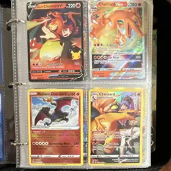 Pokemon TCG Charizard 12-Card Foil Lot plus 1 none holo V VMAX VSTAR GX Radiant - Image 3