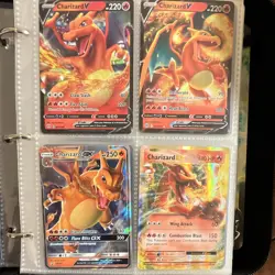Pokemon TCG Charizard 12-Card Foil Lot plus 1 none holo V VMAX VSTAR GX Radiant - Image 5