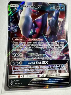 Pokemon Darkrai GX Holo Promo Card Burning Shadows Series 88a/147 NM - Image 5