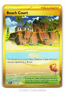 Beach Court 263/182 - Paradox Rift - Pokemon Card - Near Mint - Image 1