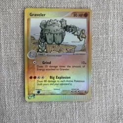 2003 Pokemon Card Graveler Reverse Holo Uncommon EX Dragon 29/97 - Image 1