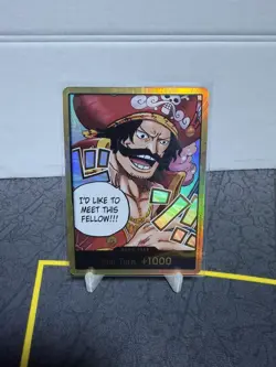 One Piece DON!! Card (Gol.D.Roger) (Gold) DON!! OP13 Foil NM - Image 1