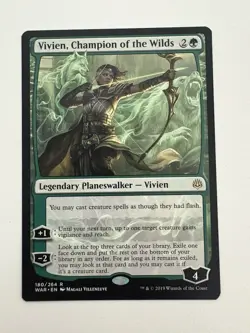 Vivien Champion of the Wilds MTG Magic the Gathering Card NM Near Mint WAR - Image 1