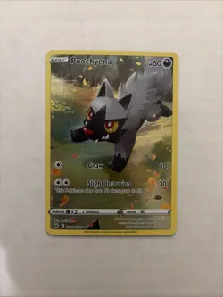 Poochyena GG33/GG70 Crown Zenith Galarian Gallery Full Art Pokemon Card NM - Image 1