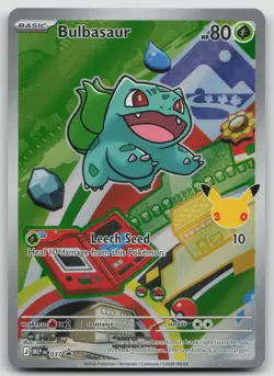 First Partner Kanto Starters Bulbasaur, Charmander, Squirtle Pokemon 3 Card Set - Image 1