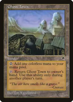 Ghost Town x1 Tempest MTG Magic the Gathering Land Card - Image 1