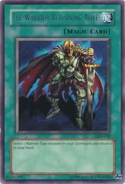 1x (EX) The Warrior Returning Alive - LOD-030 - Rare - Unlimited Edition YuGiOh - Image 1