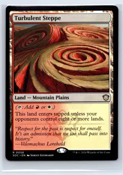 Turbulent Steppe 58 Commander: Secrets of Strixhaven Magic: The Gathering NM - Image 1