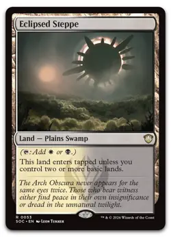 Eclipsed Steppe #53 (NM) Commander: Secrets of Strixhaven SOC Magic MTG - Image 1