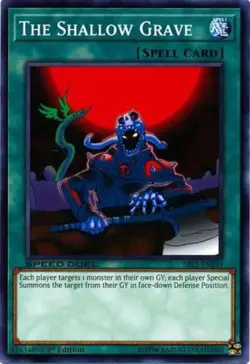 1x (NM) The Shallow Grave - SBLS-EN039 - Common - 1st Edition YuGiOh - Image 1