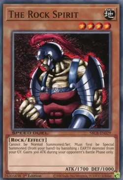 1x (NM) The Rock Spirit - SBCB-EN029 - Common - 1st Edition YuGiOh - Image 1
