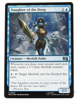 Daughter of the Deep Marvel's Super Heroes 0618 Foil MTG NM - Image 1