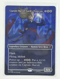 Captain Marvel, Earth's Protector (Borderless) (0354) Marvel Super Heroes Foil - Image 1