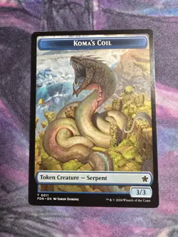 Scion of the Deep Koma's Coil Doubled-Sided Token Foundations Regular - Image 1
