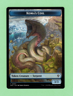 MTG DOUBLE SIDED - KOMA'S COIL T 0007 / TENTACLE T 0009 MKC 2024 - Image 1
