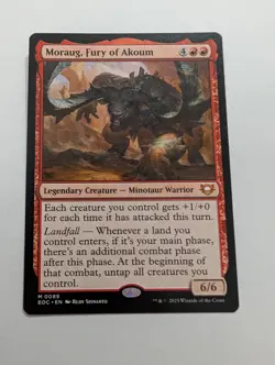 Moraug, Fury of Akoum - Commander: Edge of Eternities - 0089 Regular Mythic MTG - Image 1