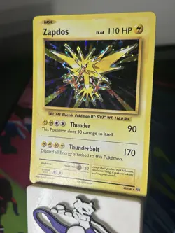 Pokemon TCG Zapdos Evolutions Holo Rare Card 42/108 - Image 1