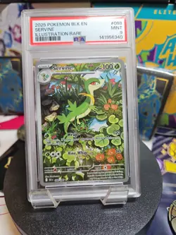 2025 POKEMON BLK EN-BLACK BOLT 🔥 #088 SERVINE ILLUSTRATION RARE PSA 9 - Image 1