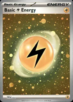 Basic Lightning Energy (Cosmos Holo) SVE004 Energies Pokemon Holo NM - SWIRL - Image 1