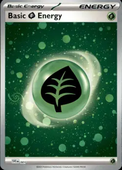 Basic Grass Energy (Cosmos Holo) SVE001 Energies Pokemon Holo NM - GALAXY SWIRL - Image 1