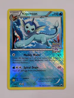 Pokemon Vaporeon State Championship DARK EXPLORERS Set 25/108 Championship - Image 1