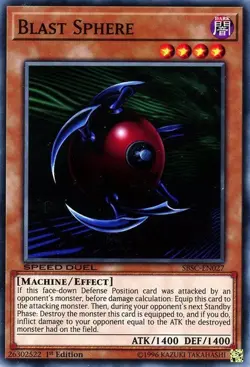 1x (NM) Blast Sphere - SBSC-EN027 - Common - 1st Edition YuGiOh - Image 1