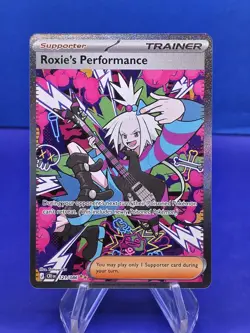 Pokemon Roxie's Performance Special Illustration Rare SIR 121/086 Chaos Rising - Image 1