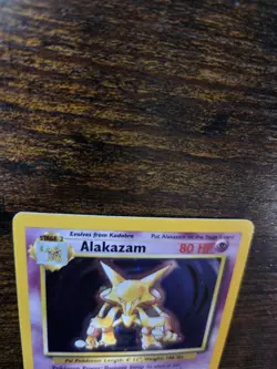 Alakazam 1/102 Holo Rare Base Set Unlimited Pokemon Excellent - Image 4