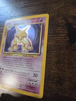 Alakazam 1/102 Holo Rare Base Set Unlimited Pokemon Excellent - Image 5
