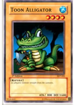 1x (HP) Toon Alligator - SDP-009 - Common - Unlimited Edition YuGiOh - Image 1