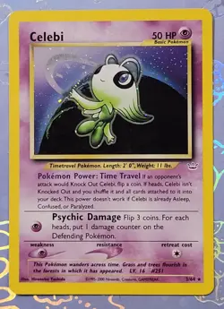 Celebi 3/64 Neo Revelation Holo Rare NM - Image 1