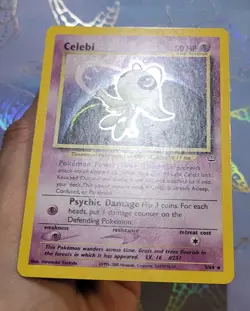 Celebi 3/64 Neo Revelation Holo Rare NM - Image 4