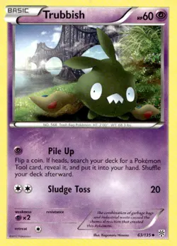 Trubbish 63/135 Uncommon Plasma Storm Pokemon Lightly Played - Image 1