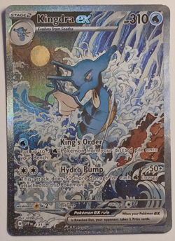 Pokemon Kingdra EX 131 SIR Scarlet and Violet Black Star Promo Holo-LP - Image 1