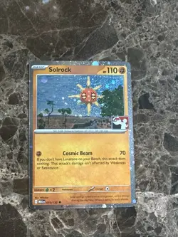 Pokemon TCG Solrock 075/132 Stamped Prize Pack Holo NM - Image 1
