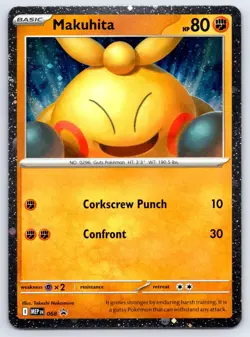 Makuhita (Cosmos Holo) 068 Holo Promo ME: Mega Evolution Promo Pokemon Holo NM - Image 1