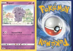 ESPURR 060/163 COMMON BATTLE STYLES POKEMON NEAR MINT - Image 3